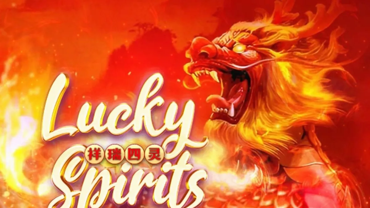 Tampilan layar utama permainan slot Lucky Spirits dengan tema mistis
